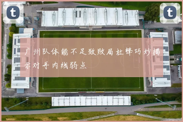 广州队体能不足致败局杜锋巧妙揭示对手内线弱点